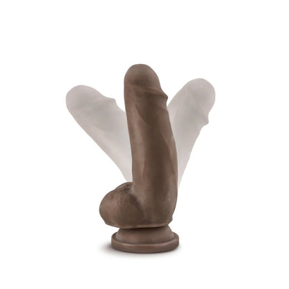 Dr. Skin - Dildo Réaliste 7po avec Tige - Brun