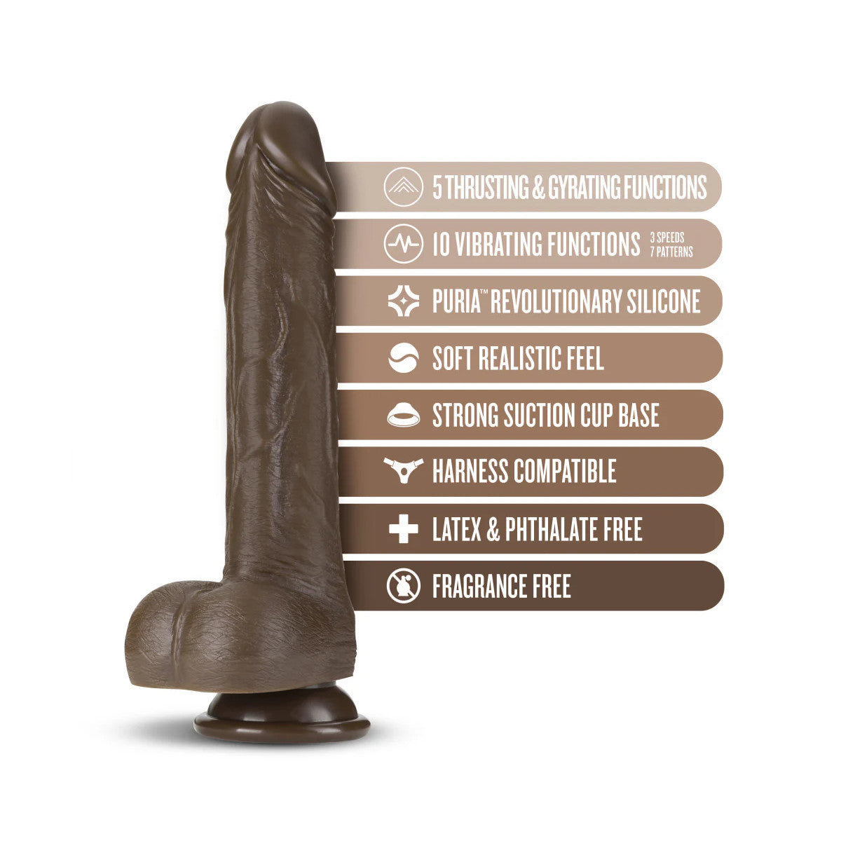 Dr. Skin - Dr. Murphy Dildo Trusting 8.75po - Brun