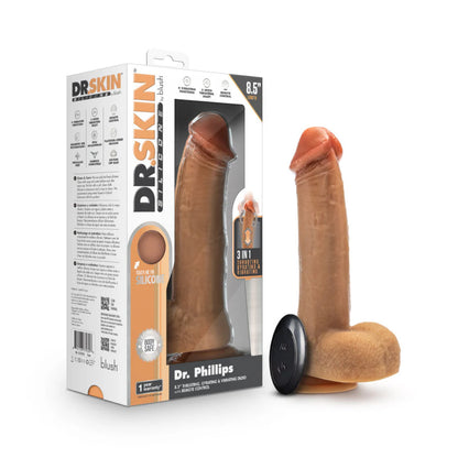 Dr. Skin - Dr. Phillips Dildo 3en1 8.5po - Bronzé