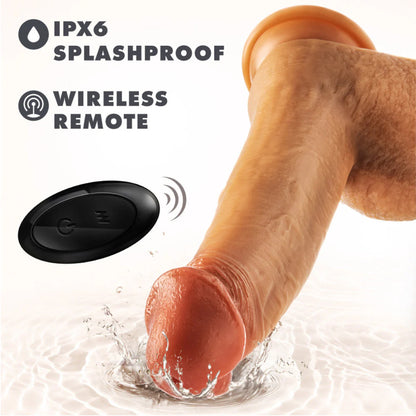 Dr. Skin - Dr. Phillips Dildo 3en1 8.5po - Bronzé