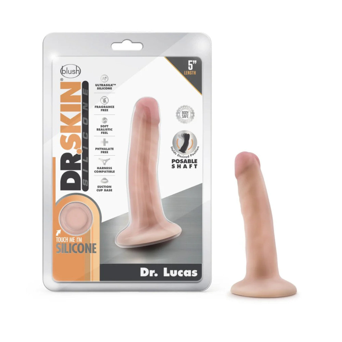 Dr. Skin - Dr. Lucas Dildo Réaliste 5.5po - Beige