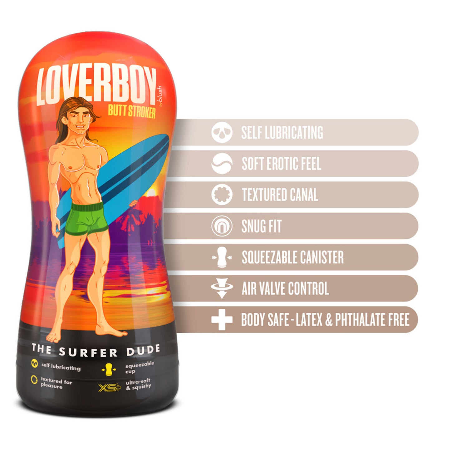 Coverboy - The Surfer Dude Stroker - Beige