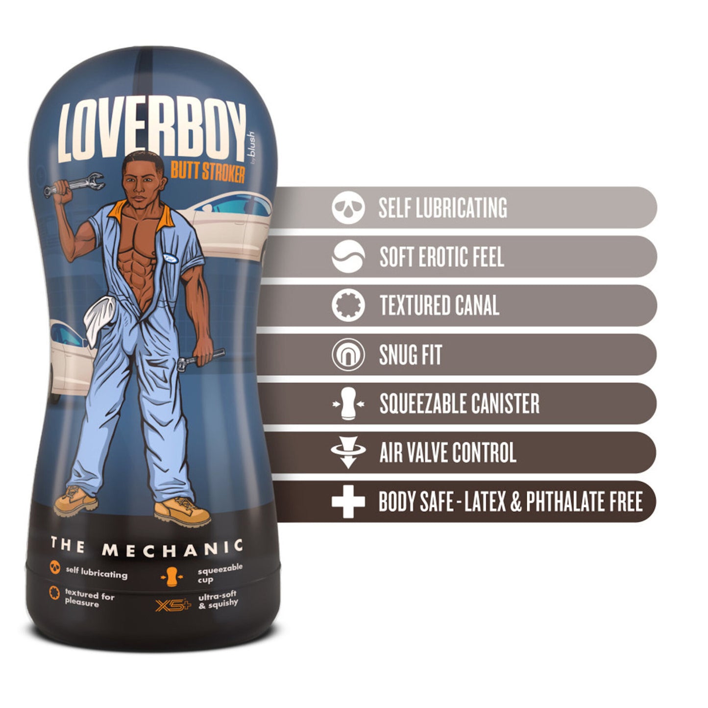 Coverboy - The Mechanic Stroker - Brun