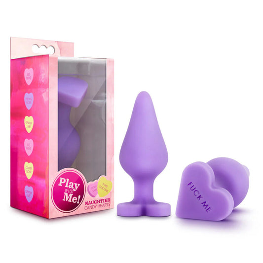 Naughtier Candy Hearts - Fuck Me - Mauve