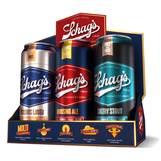 Schag's - Beer Can Stroker 6 pack Assorted