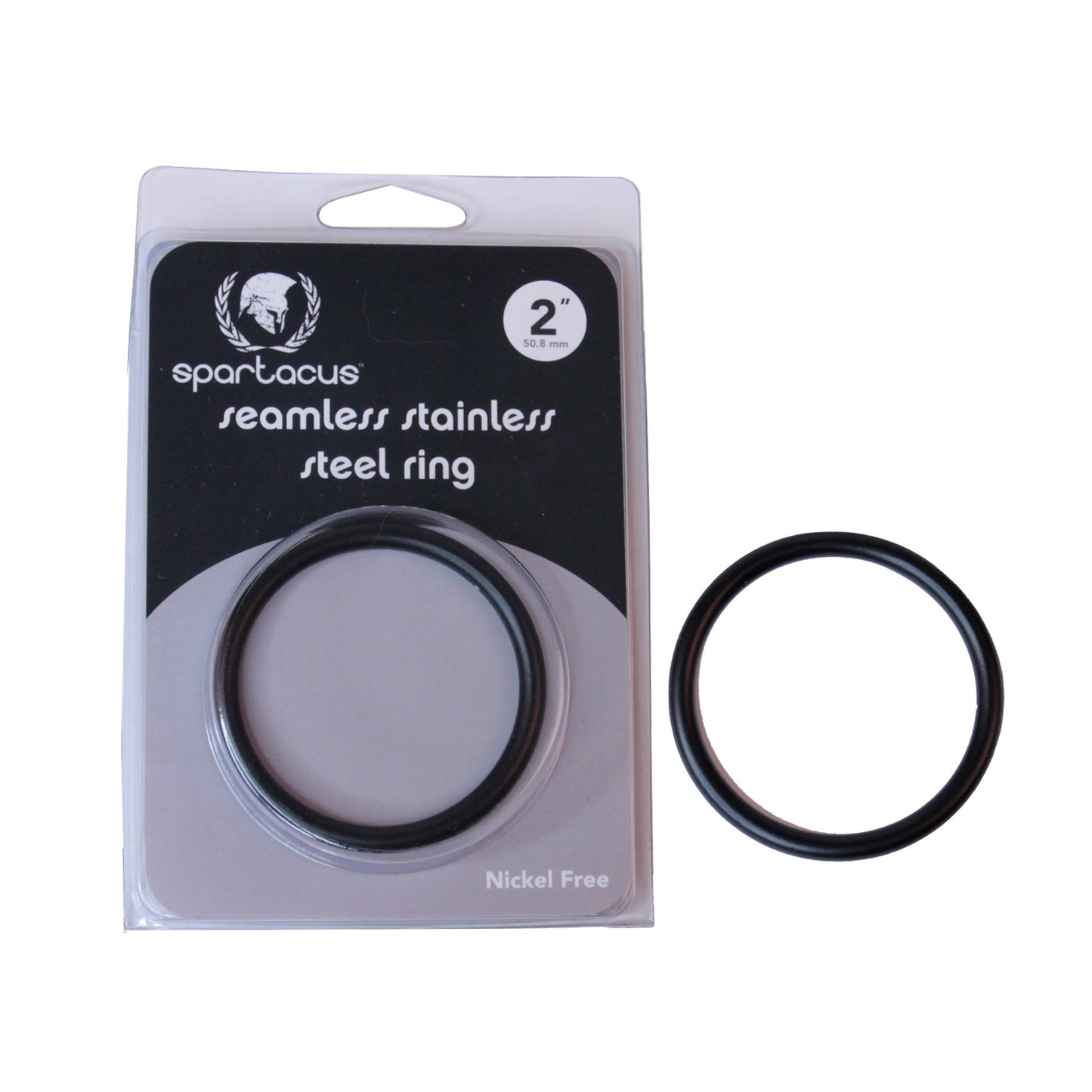 Spartacus - Seamless Stainless C-Ring- 2'' - Noir