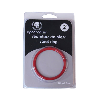 Spartacus - Seamless Stainless C-Ring- 2'' - Rouge