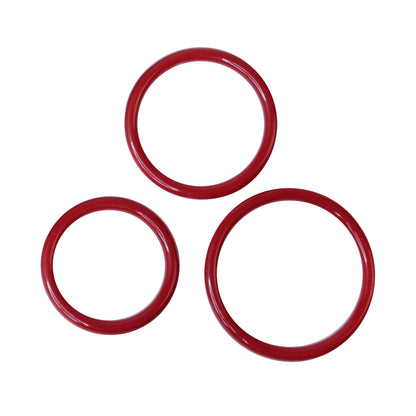 Spartacus - Seamless Stainless C-Ring Set - Rouge
