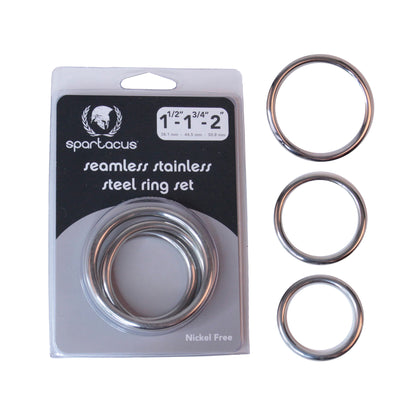 Spartacus - Seamless Stainless C-Ring Set - Argent