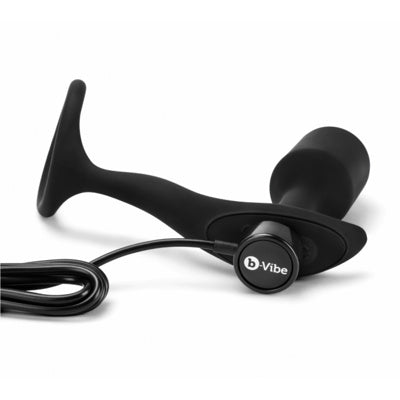 B-Vibe - Vibrating Snug Plug & Tug Medium - Noir