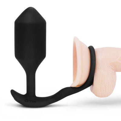B-Vibe - Vibrating Snug Plug & Tug XL - Noir