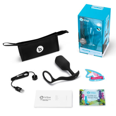 B-Vibe - Vibrating Snug Plug & Tug XL - Noir