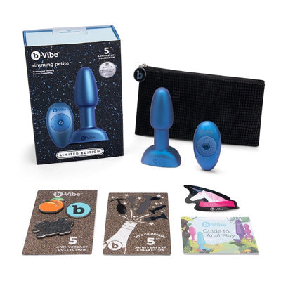 B-Vibe - Rimming Plug Petite 5th Anniversary Collection - Bleu