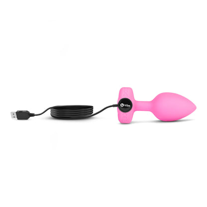B-Vibe - Vibrating Heart Jewel Plug S/M - Rose