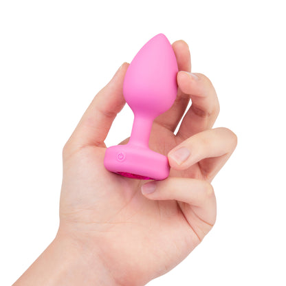 B-Vibe - Vibrating Heart Jewel Plug S/M - Rose