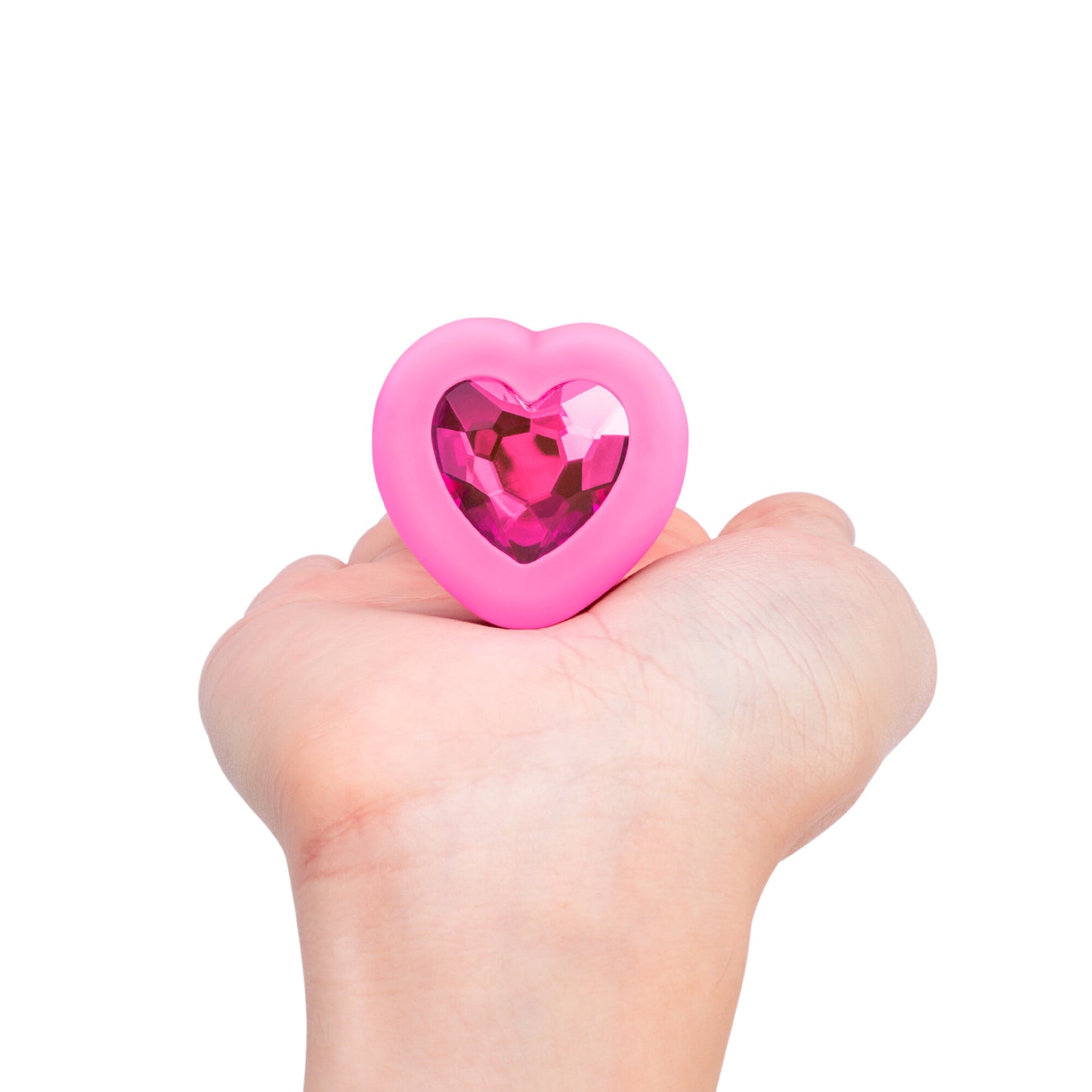 B-Vibe - Vibrating Heart Jewel Plug S/M - Rose