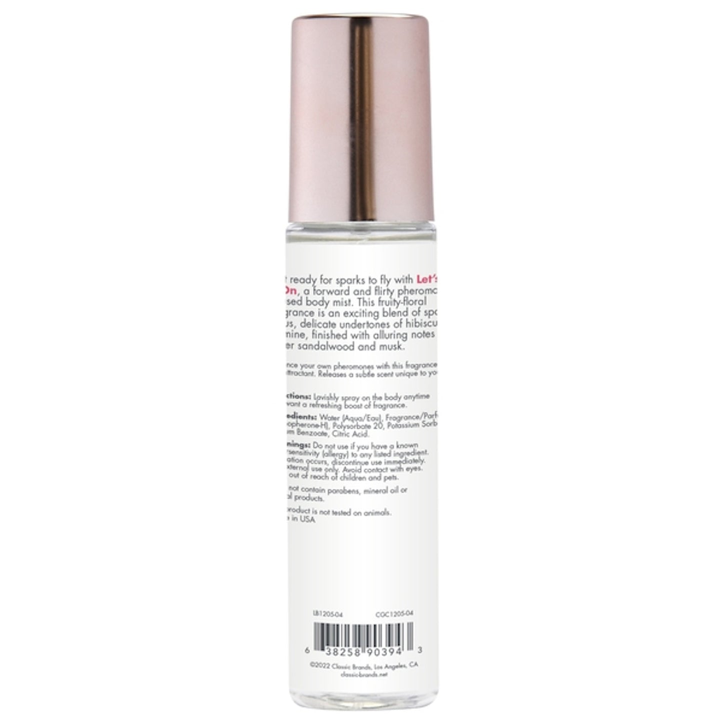 CG - Brume parfumée phéromones - Let's Get It On 3.5oz