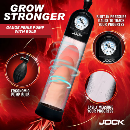 Jock - Gauge Penis Pump with Bulb
