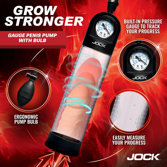Jock - Gauge Penis Pump with Bulb