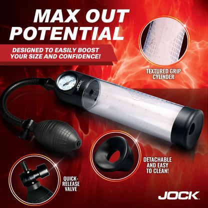 Jock - Gauge Penis Pump with Bulb