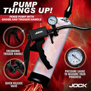 Jock - Penis Pump with Gauge & Trigger Handle