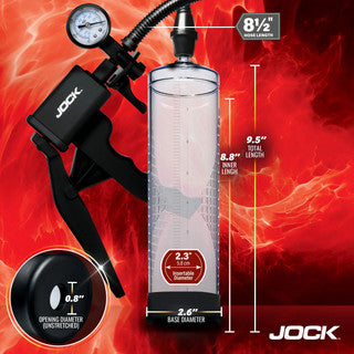 Jock - Penis Pump with Gauge & Trigger Handle