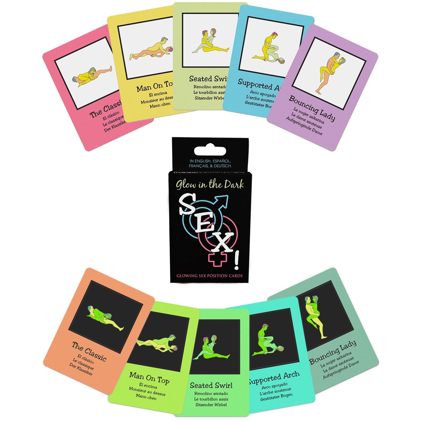 KG - Glow-In-The-Dark Sex Cards Game - Anglais