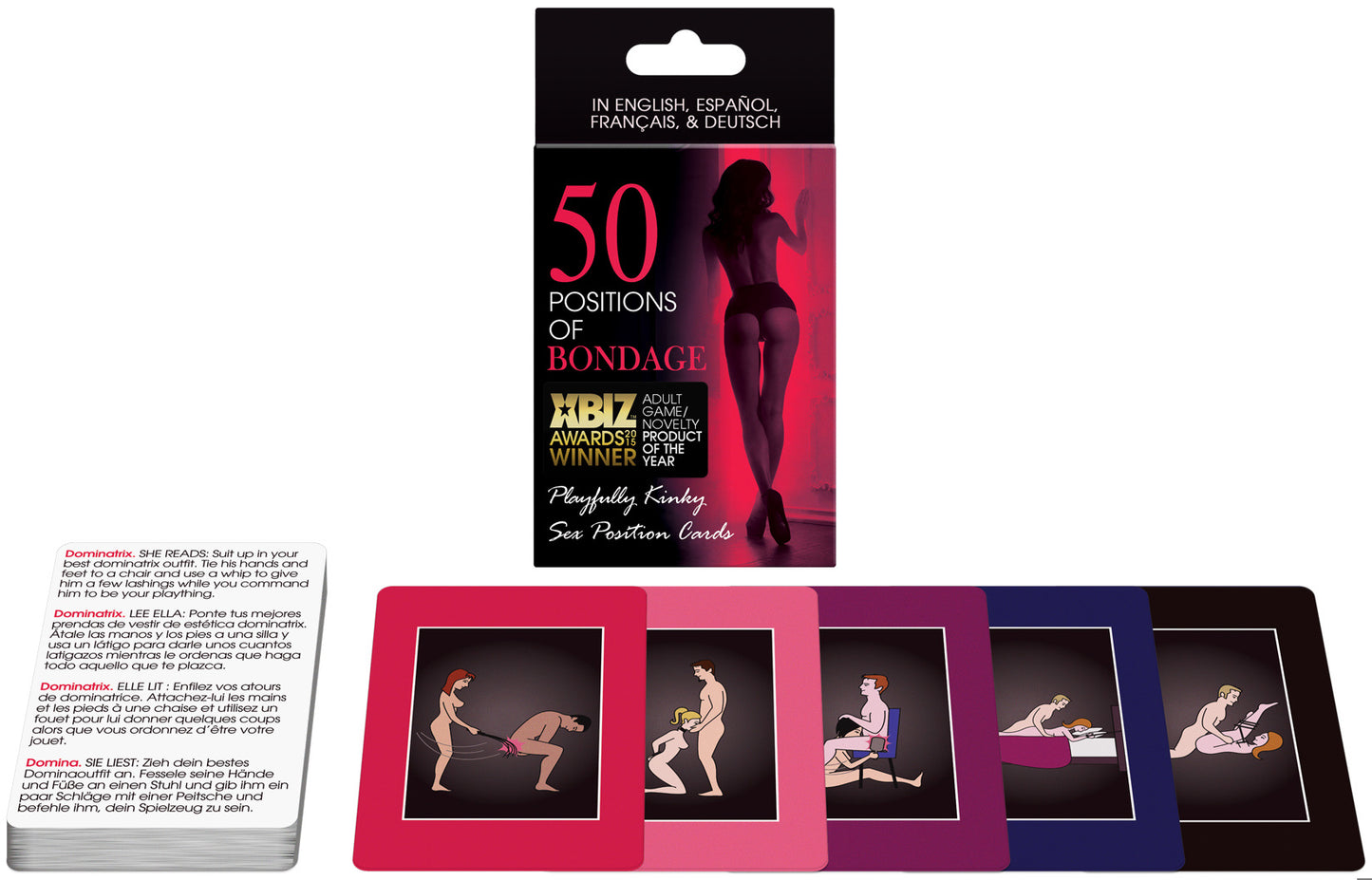 KG - 50 Positions of Bondage Cards Game - Multilingue