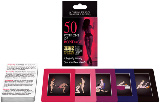 KG - 50 Positions of Bondage Cards Game - Multilingue