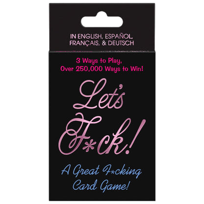 KG - Let's F*ck! Jeu De Cartes - Multilingue