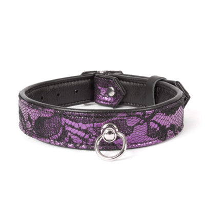 Miss Morgane - Collier en dentelle - Mauve