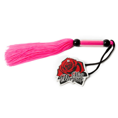 Miss Morgane - Fouet caoutchouc 10 pouces - Rose