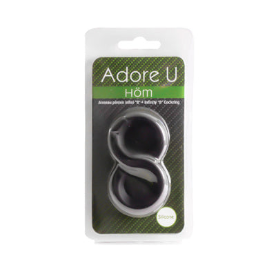 Adore U Höm - Anneau pénien infini 8 - Noir