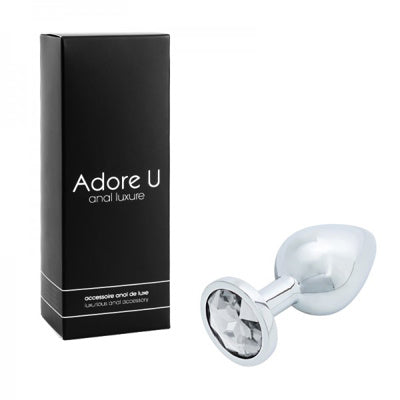Anal Luxure - Plug Anal Argent - Transp. - Medium