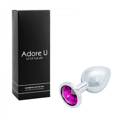 Anal Luxure - Plug Anal Argent - Mauve - Medium
