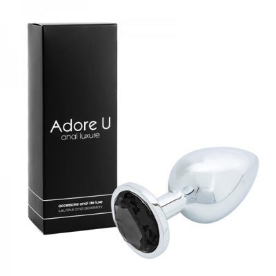 Anal Luxure - Plug Anal Argent - Noir - Grand