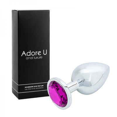 Anal Luxure - Plug Anal Argent - Mauve - Grand