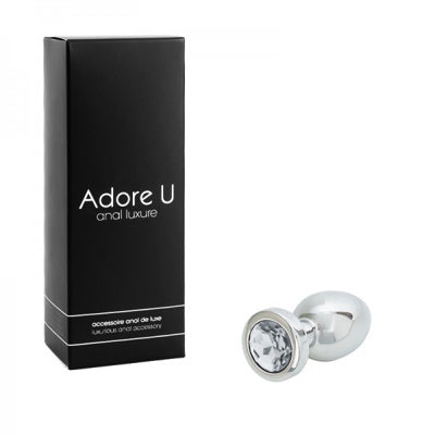 Anal Luxure - Plug Anal Acier Inox. - Transp. - Petit