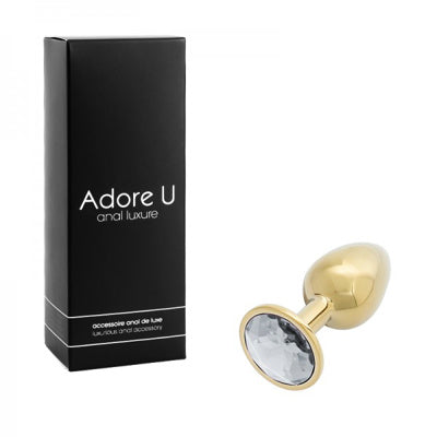 Anal Luxure - Plug Anal Doré - Transp. - Petit