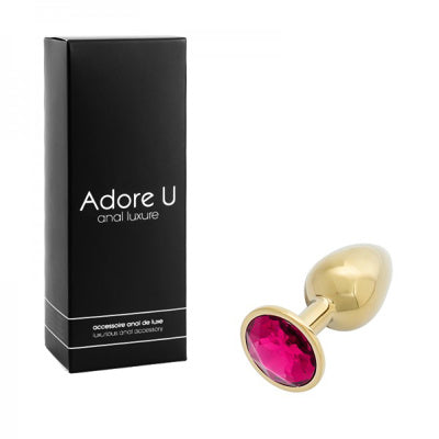 Anal Luxure - Plug Anal Doré - Rose - Petit