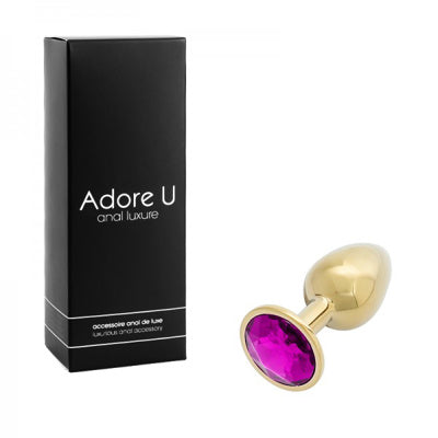 Anal Luxure - Plug Anal Doré - Mauve - Petit