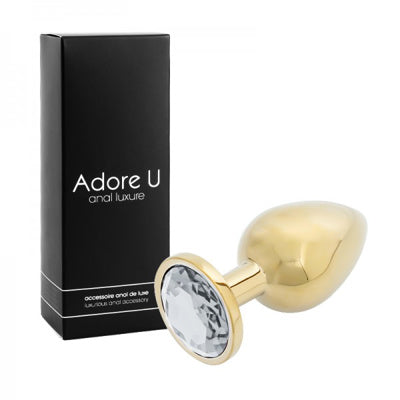 Anal Luxure - Plug Anal Doré - Transp. - Grand