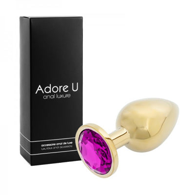 Anal Luxure - Plug Anal Doré - Mauve - Grand