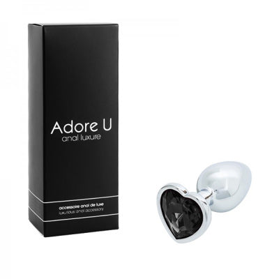 Anal Luxure - Plug Anal Coeur - Noir - Petit