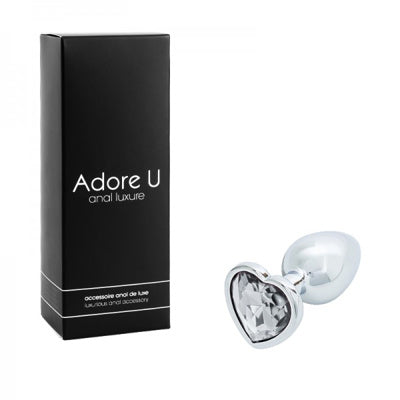 Anal Luxure - Plug Anal Coeur - Transp. - Petit