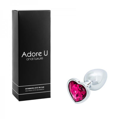 Anal Luxure - Plug Anal Coeur - Rose - Petit