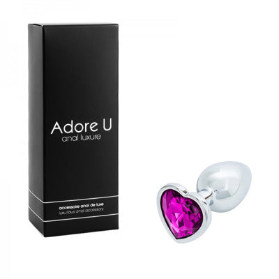Anal Luxure - Plug Anal Coeur - Mauve - Petit