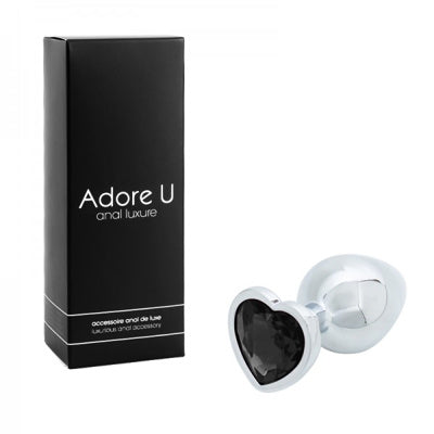 Anal Luxure - Plug Anal Coeur - Noir - Medium