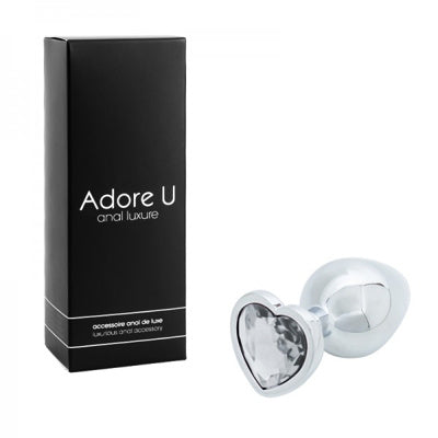 Anal Luxure - Plug Anal Coeur - Transp. - Medium