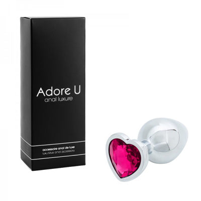 Anal Luxure - Plug Anal Coeur - Rose - Medium